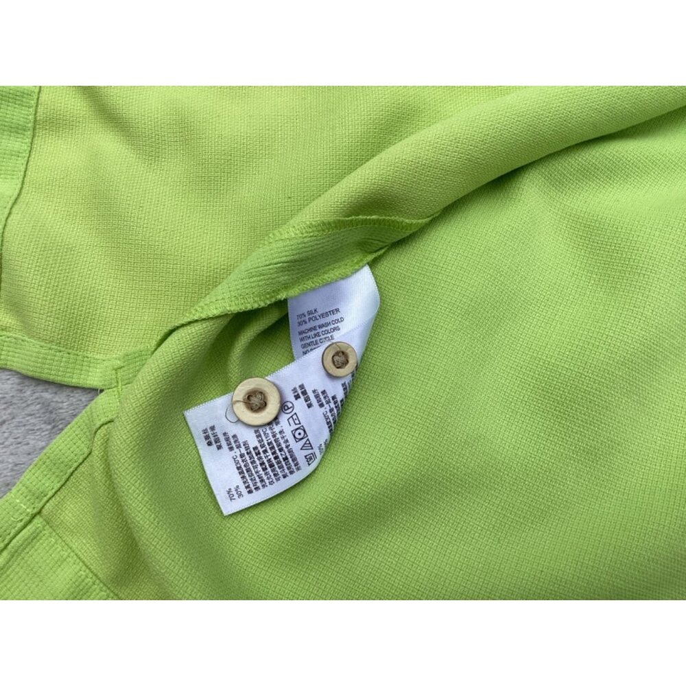 Tommy Bahama Shirt Mens Button Down LG Island Zone Performance Green silk blend - Picture 4 of 5